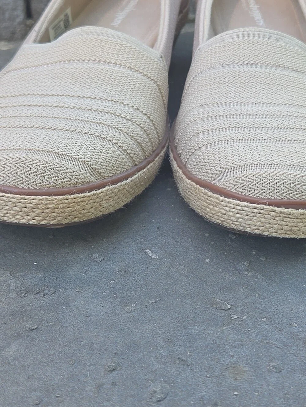 Grasshoppers Blaise Wedge slip-on loafers Stone Size 7.5W